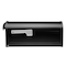 Arch Mailboxes Architectural Mailboxes Winston Classic Galvanized Steel Post Mount Black Mailbox 8830B-10 - alternate 4